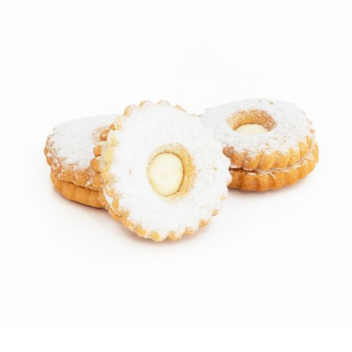 Ciambelle al cioccolato bianco